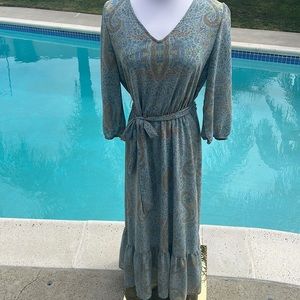 Anthropologie | Jane and Delancy | Bohemian Maxi Dress | Size Small |